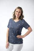 Sophie Top - Blue Liberty Stars