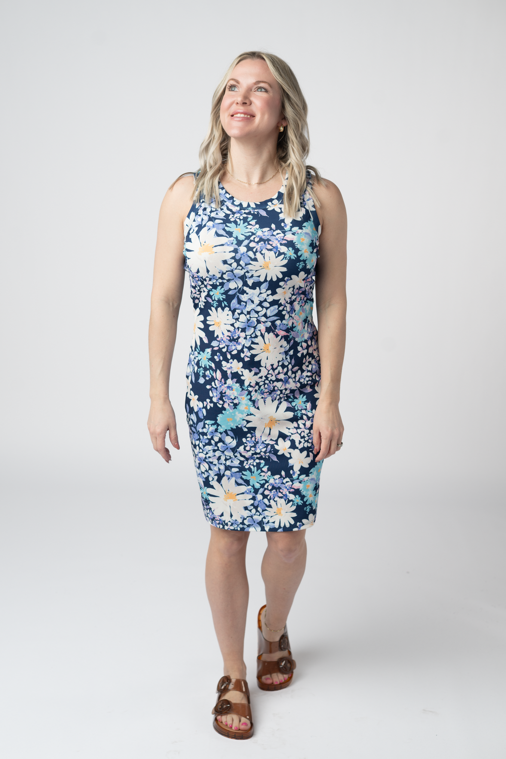 Mariah Ribbed Dress - Daisy Blues