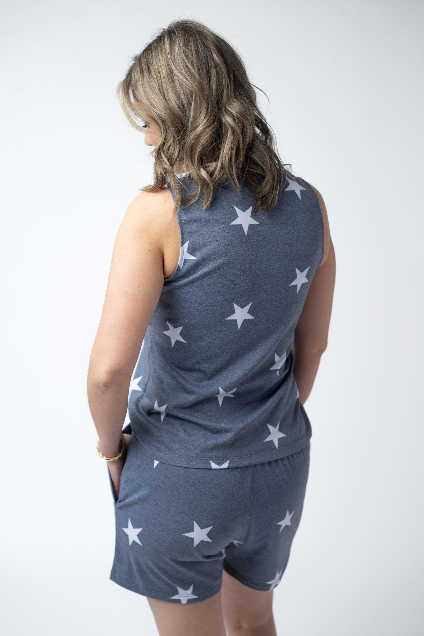 Jamie Shorts - Faded Navy Stars