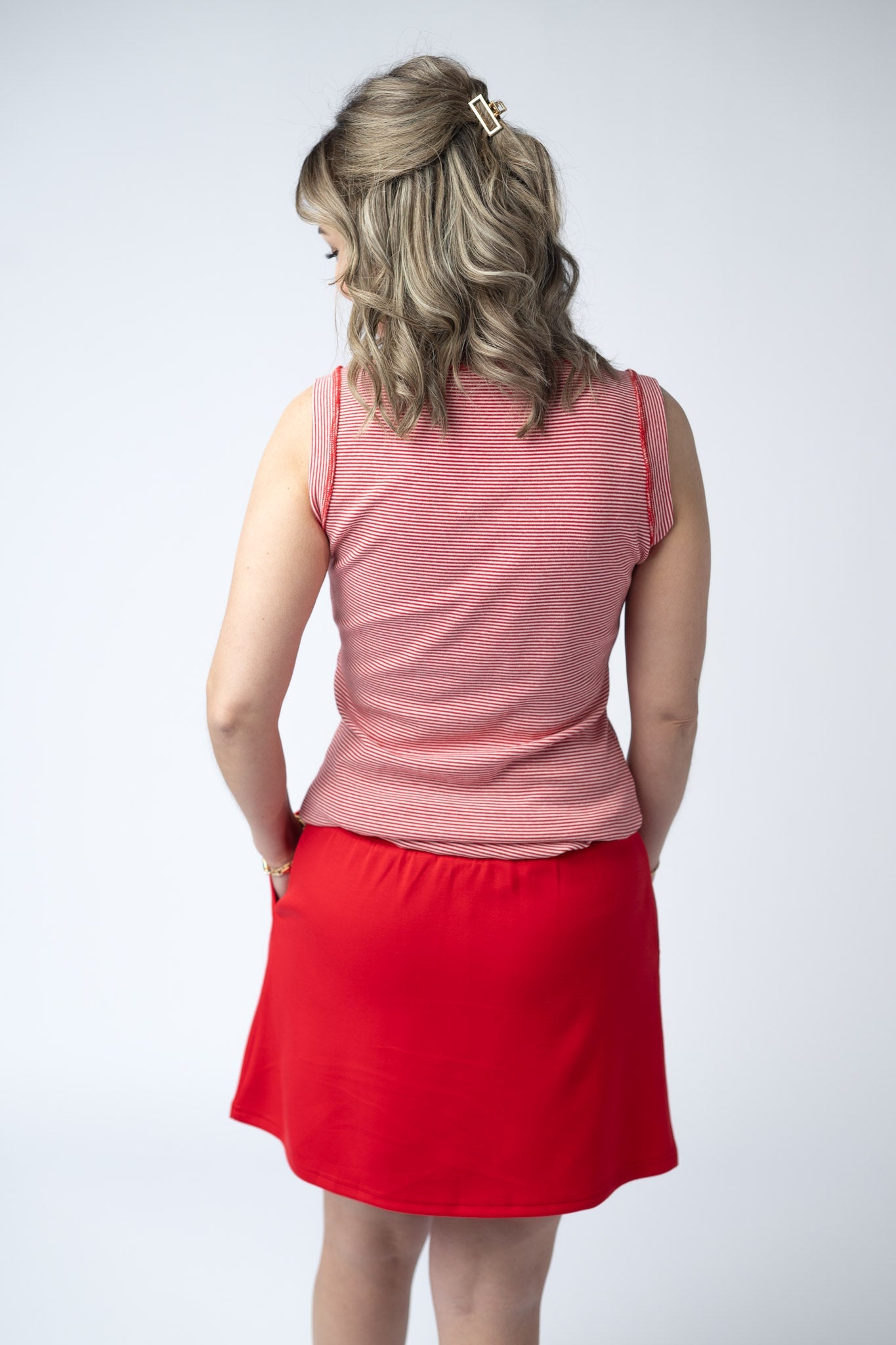 Serena Luxe Skort - Red