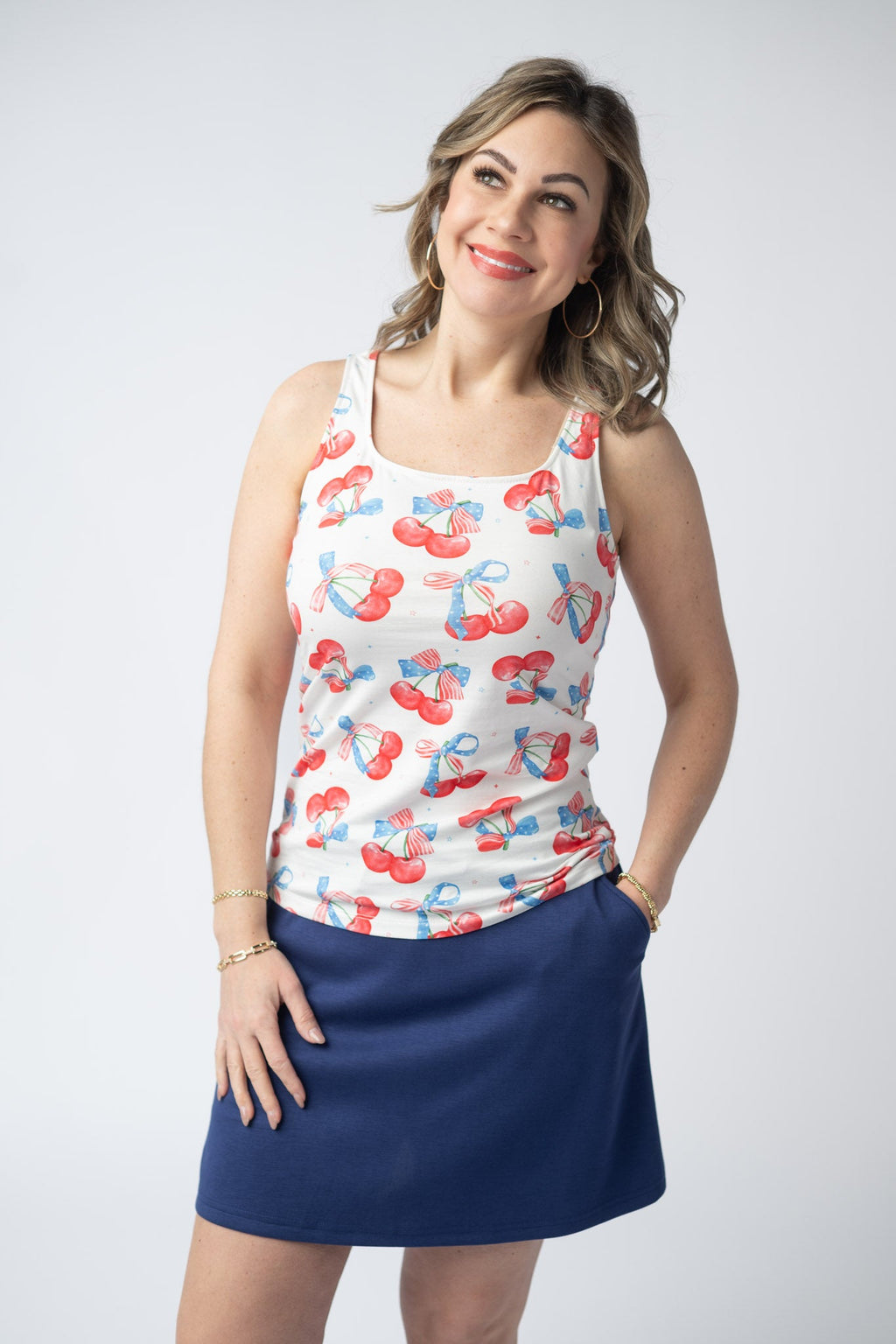 Serena Luxe Skort - Navy