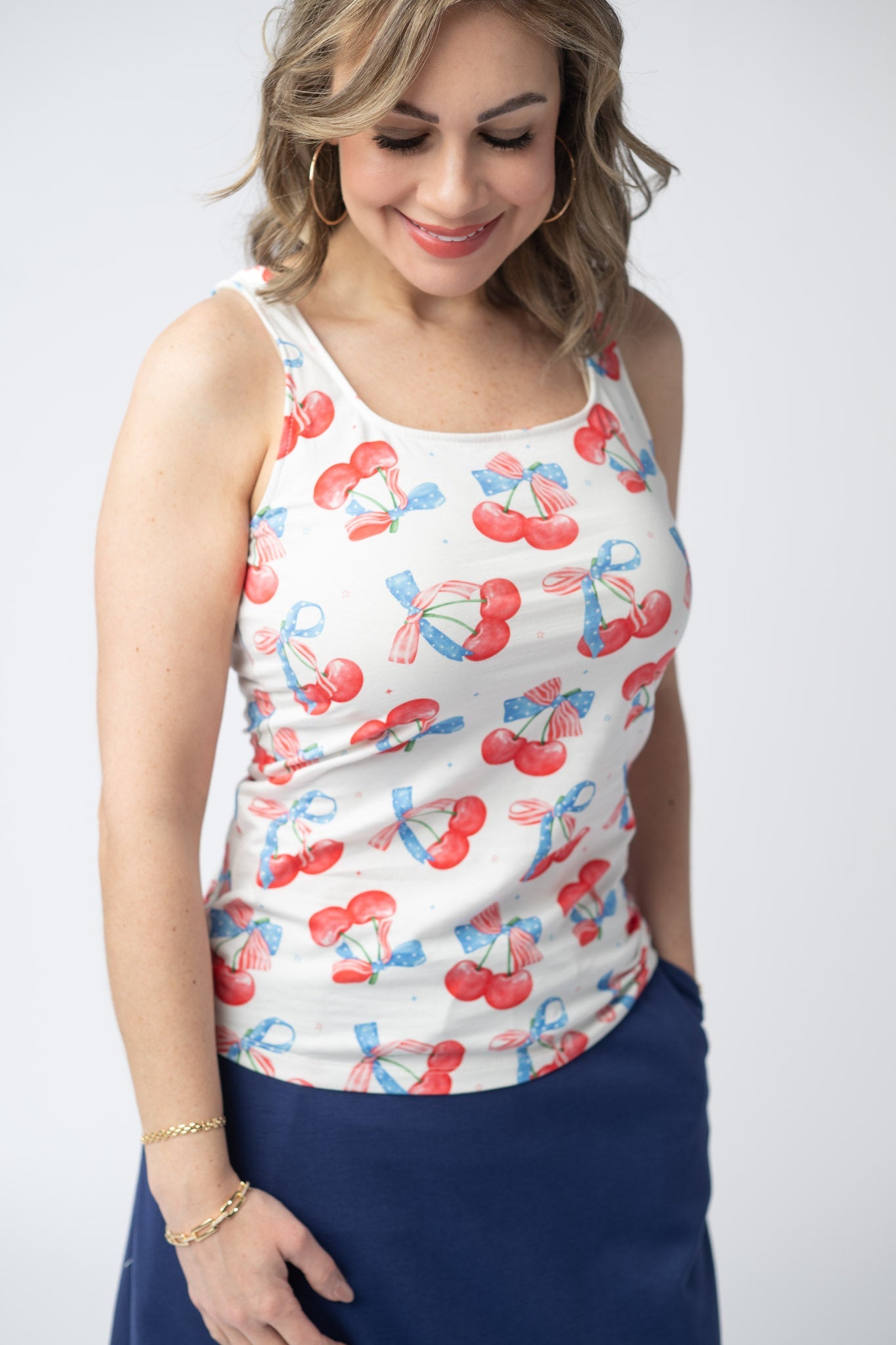 Romy Tank - Patriotic Cherries
