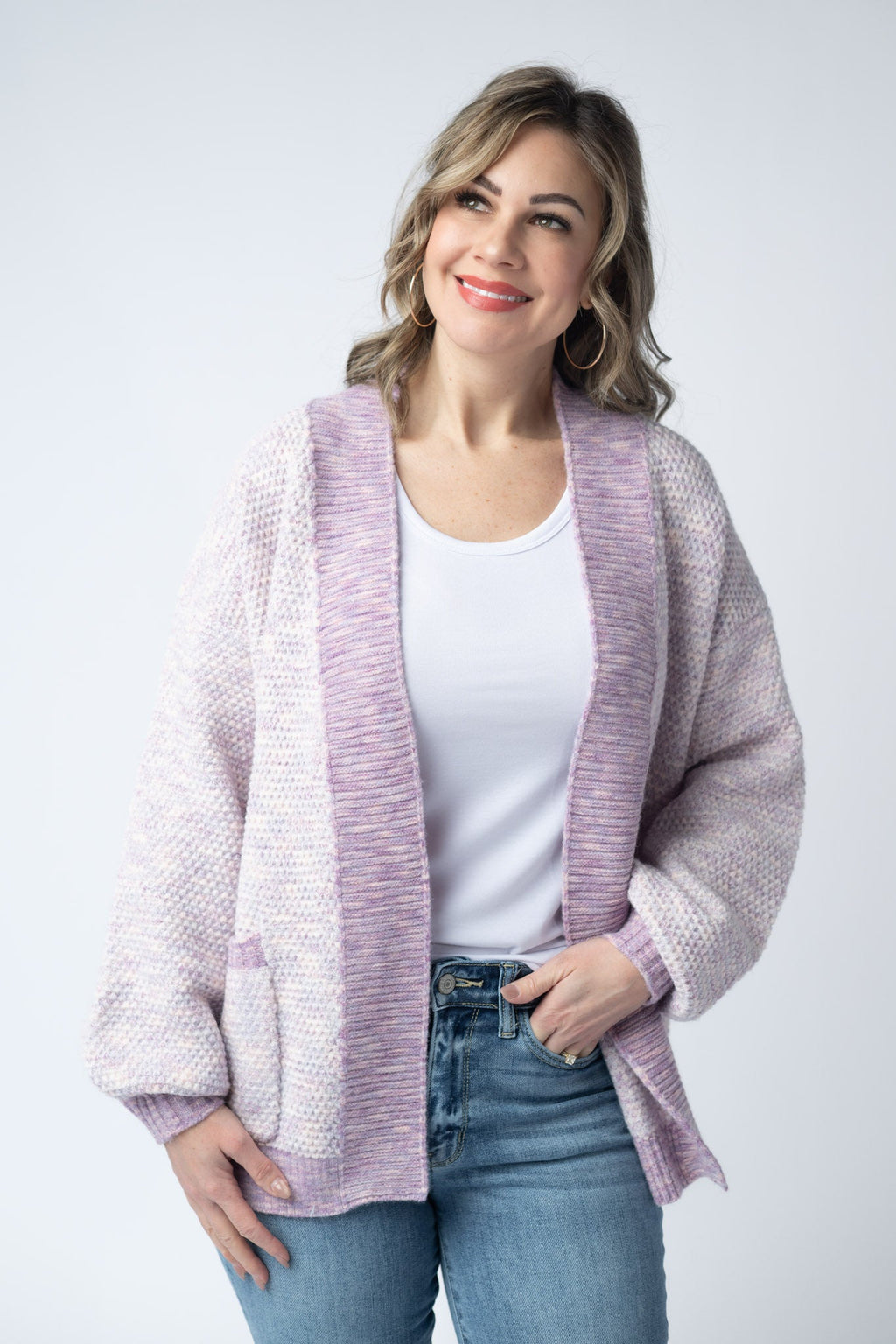 Kinsley Cardigan - Purple Mix