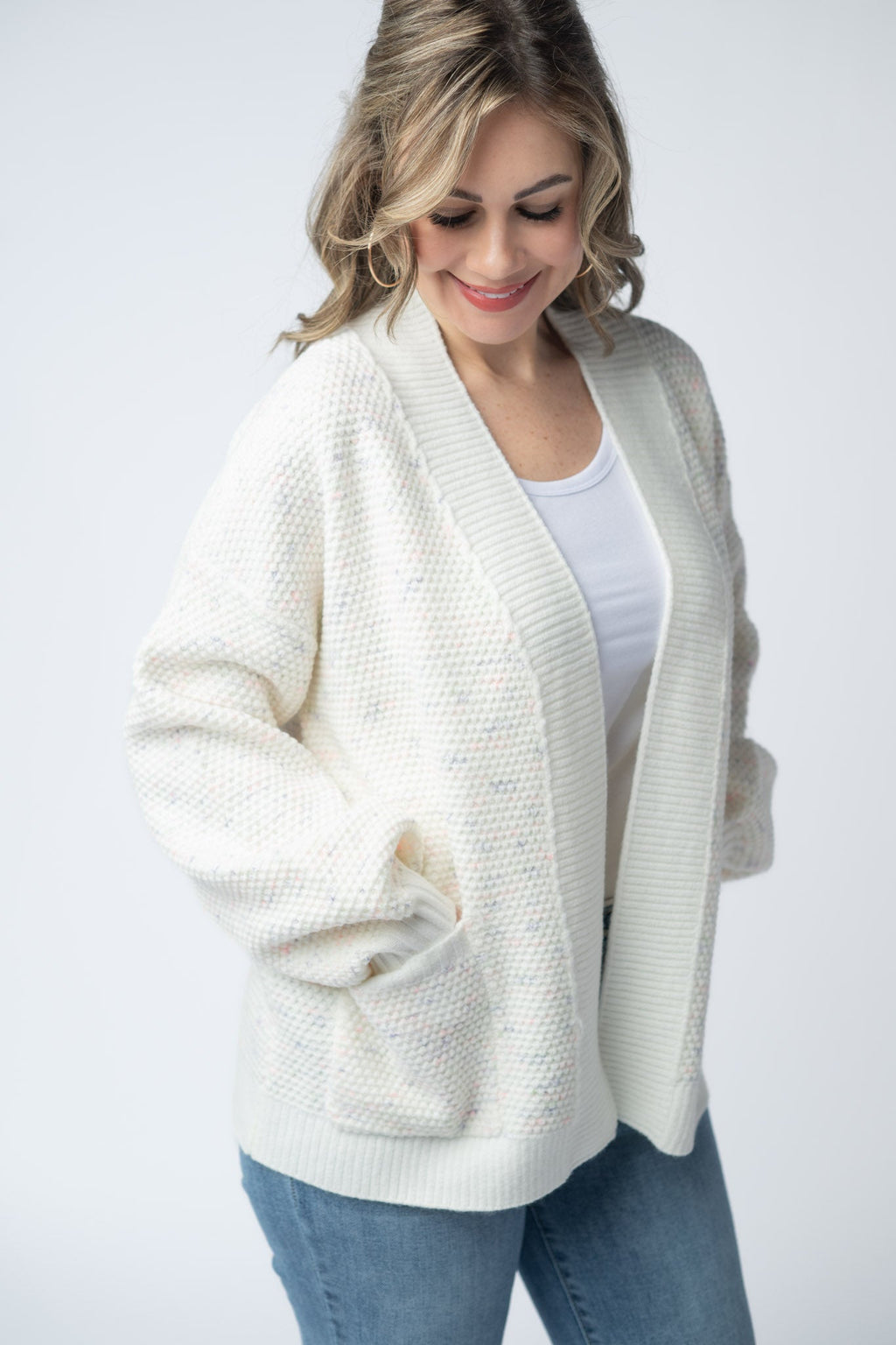 Kinsley Cardigan - Purple, Pink, and Green