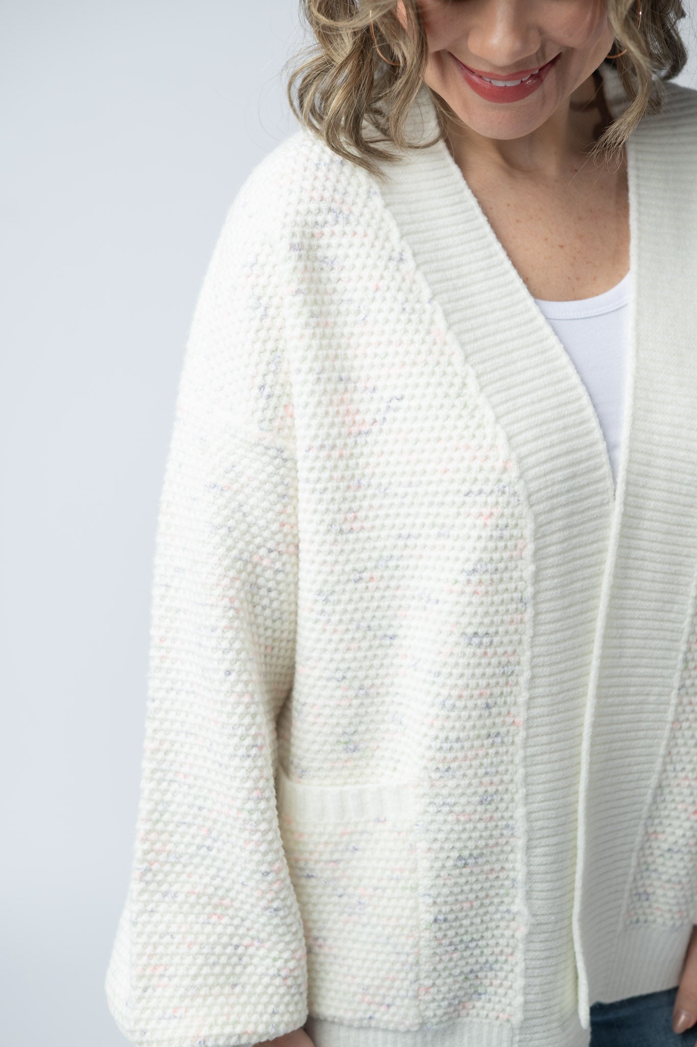 Kinsley Cardigan - Purple, Pink, and Green