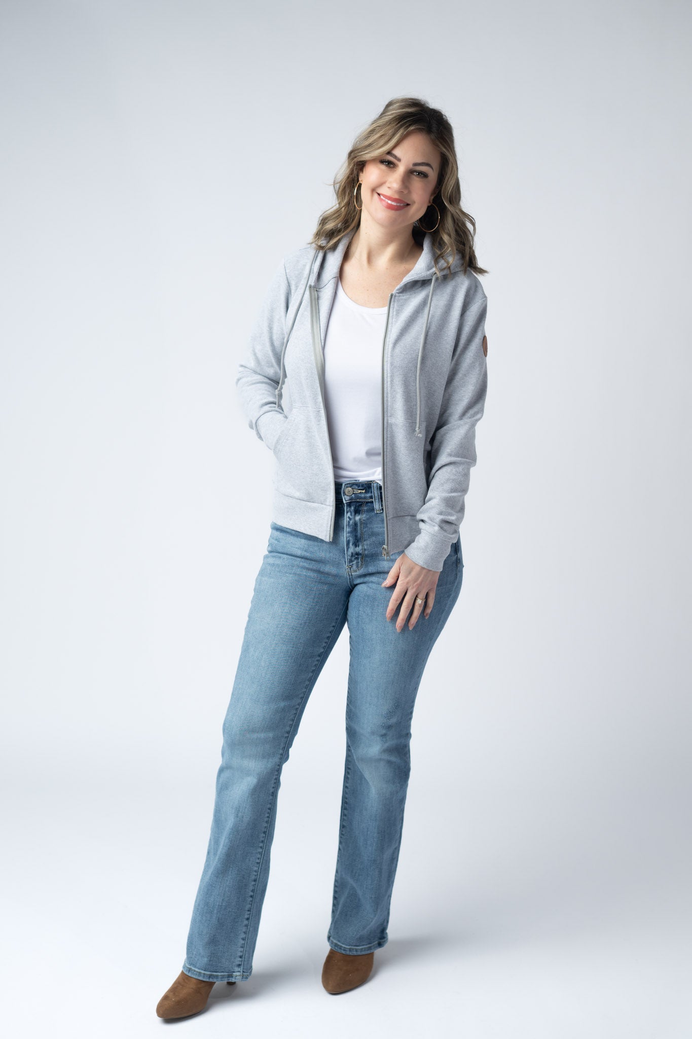 Fullzip Hoodie - Light Grey
