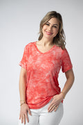 Sophie Top - Red Tie Dye