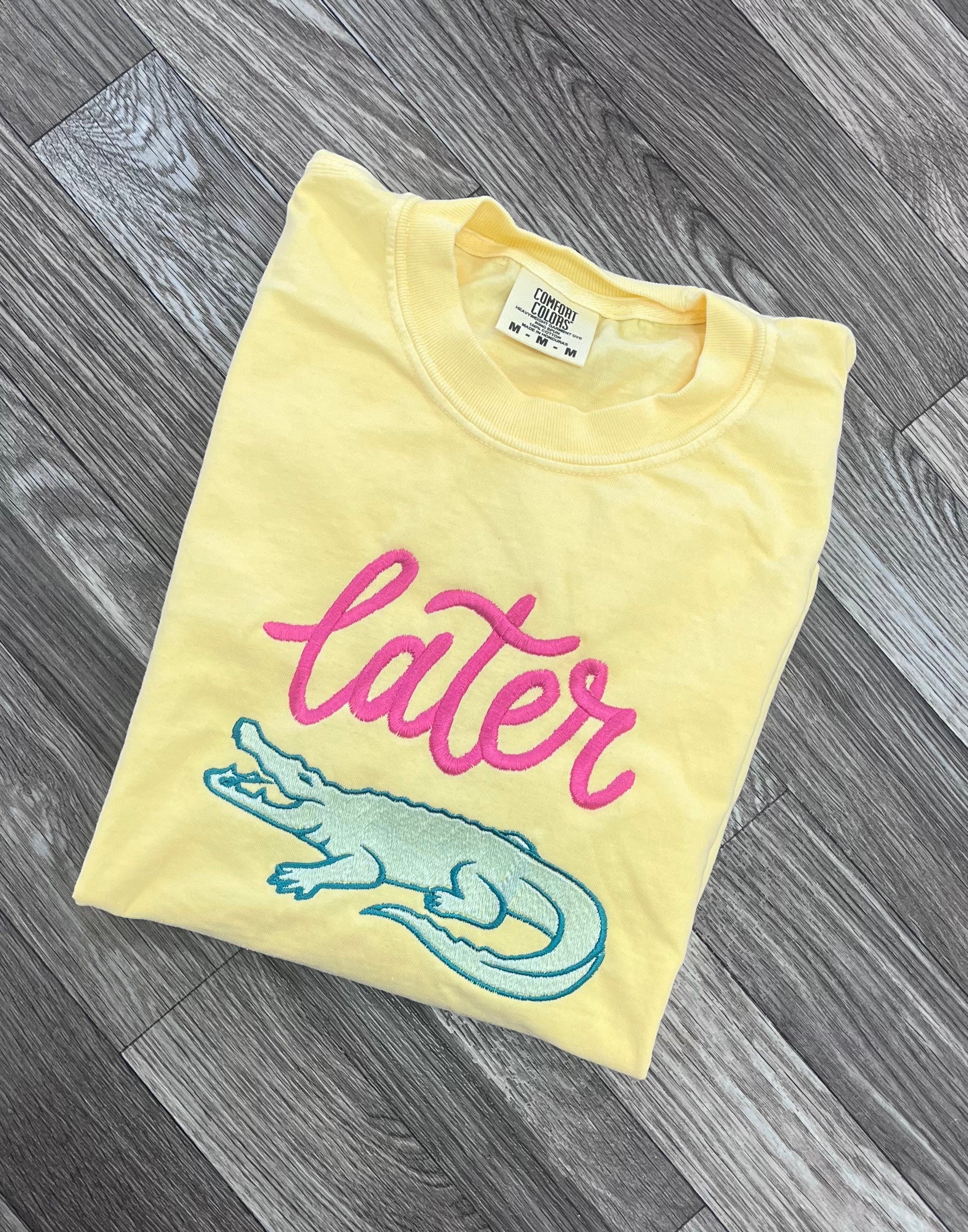 Later Gator Embroidered Tee