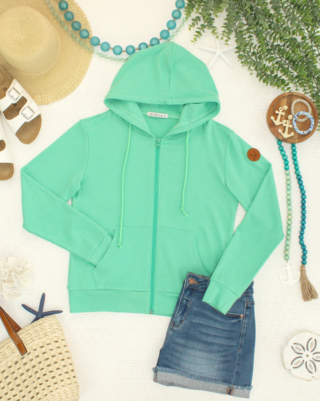 Fullzip Hoodie - Aquamarine