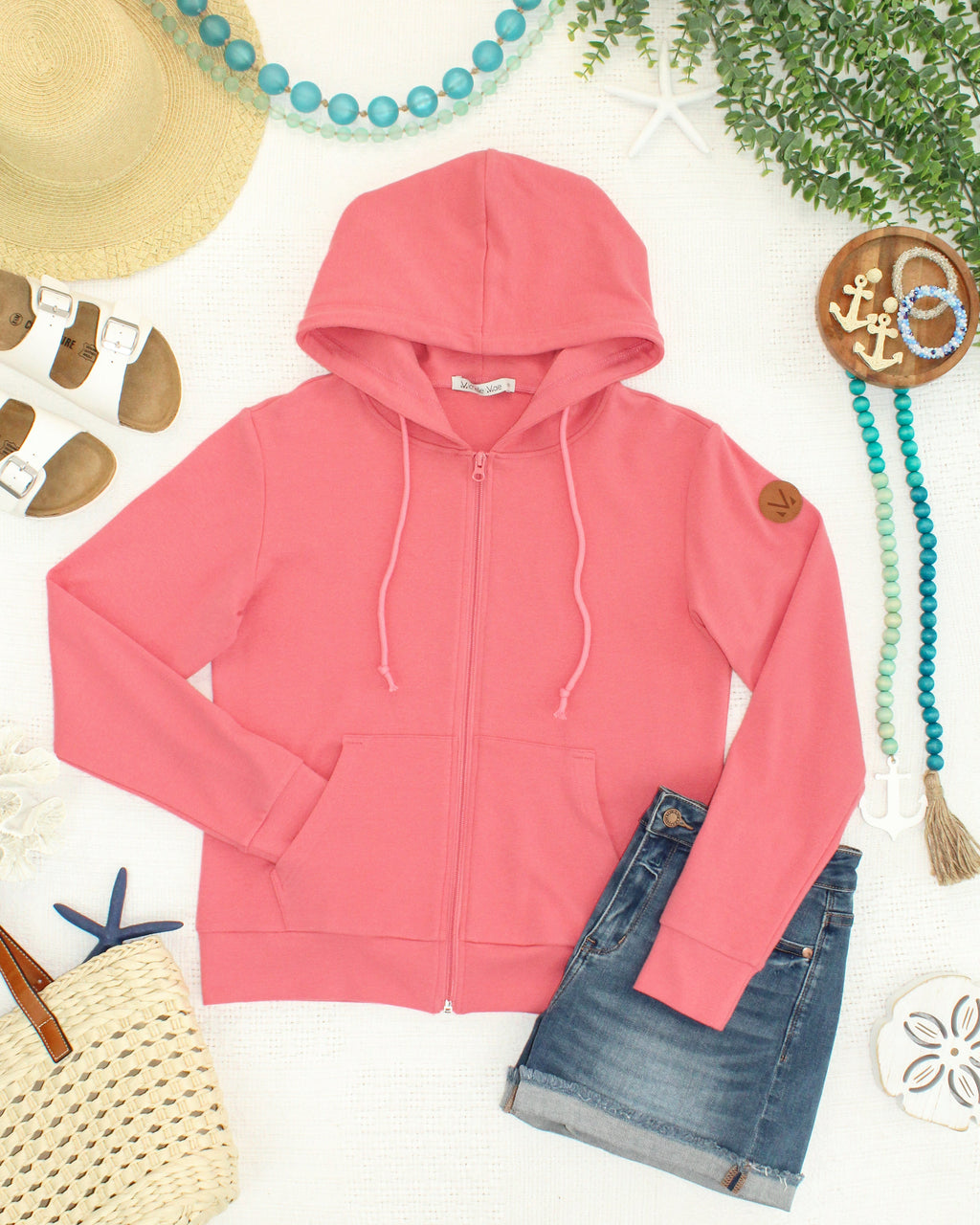 Fullzip Hoodie - Sunkissed Coral