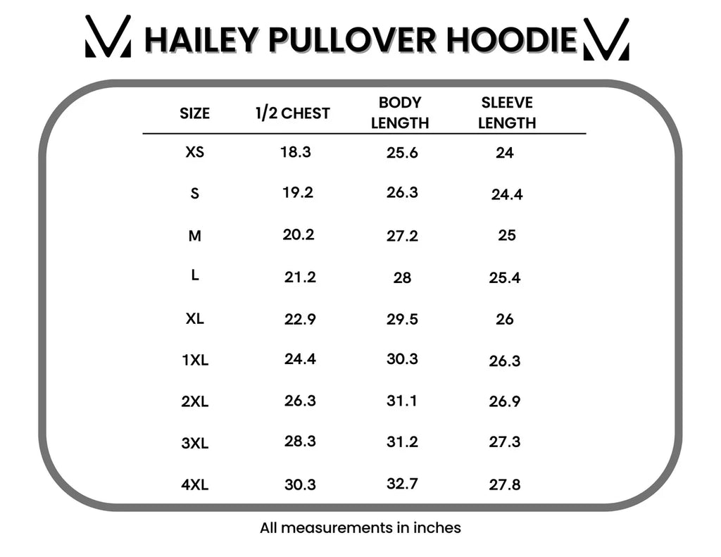 Hailey Pullover Hoodie - Rainbow Stripes and Blue