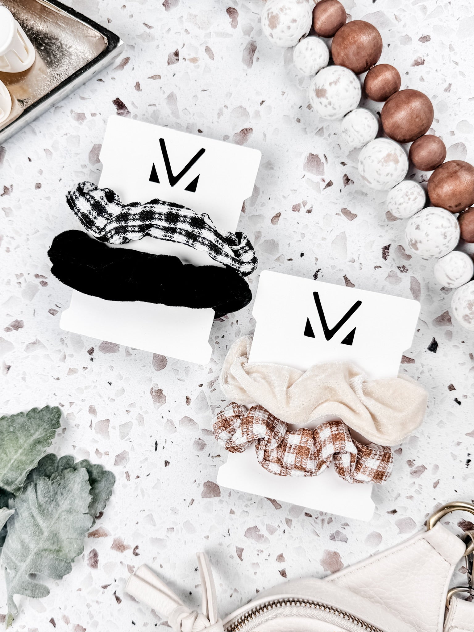 Plaid Duo Scrunchies FINAL SALE