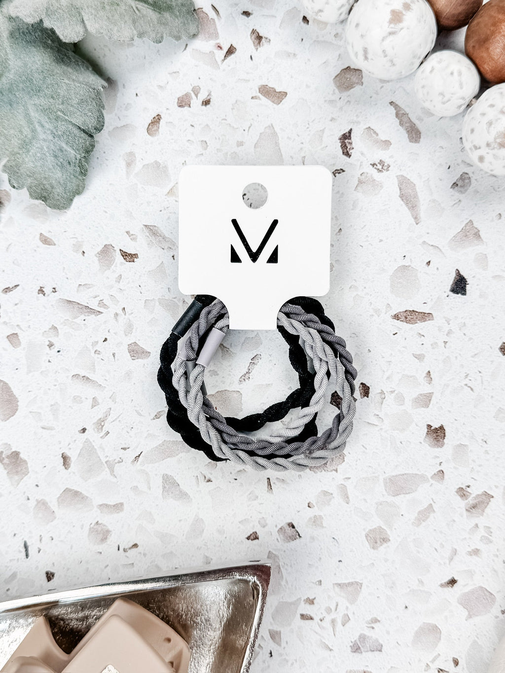 Black and Grey Hair Tie Sets FINAL SALE