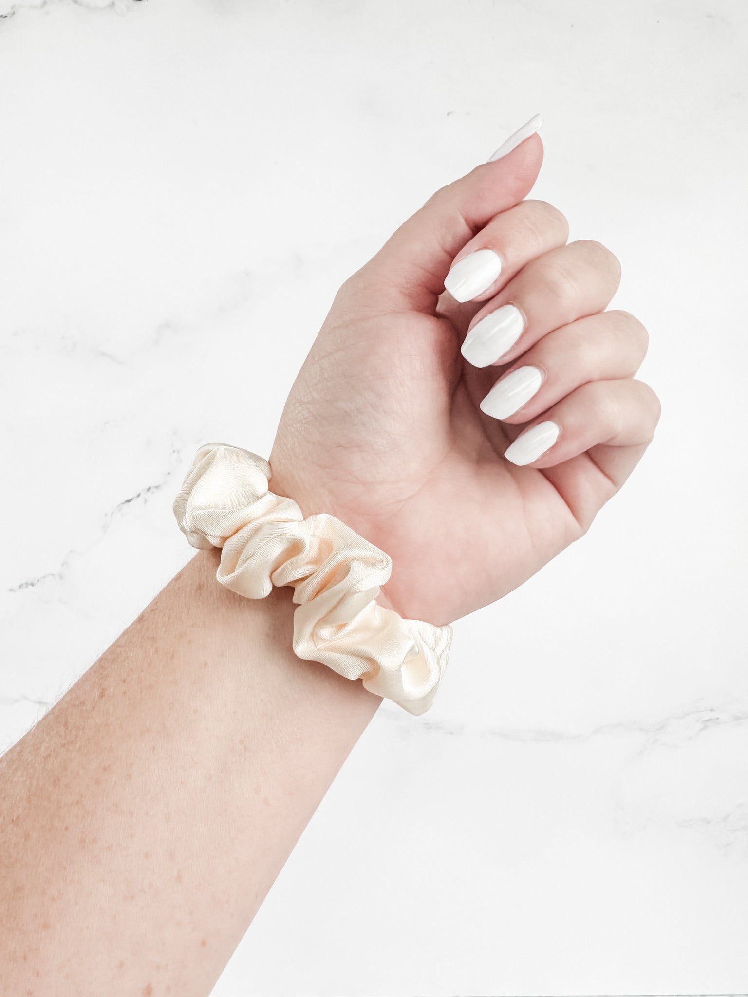 Satin Neutral Trio Scrunchies FINAL SALE