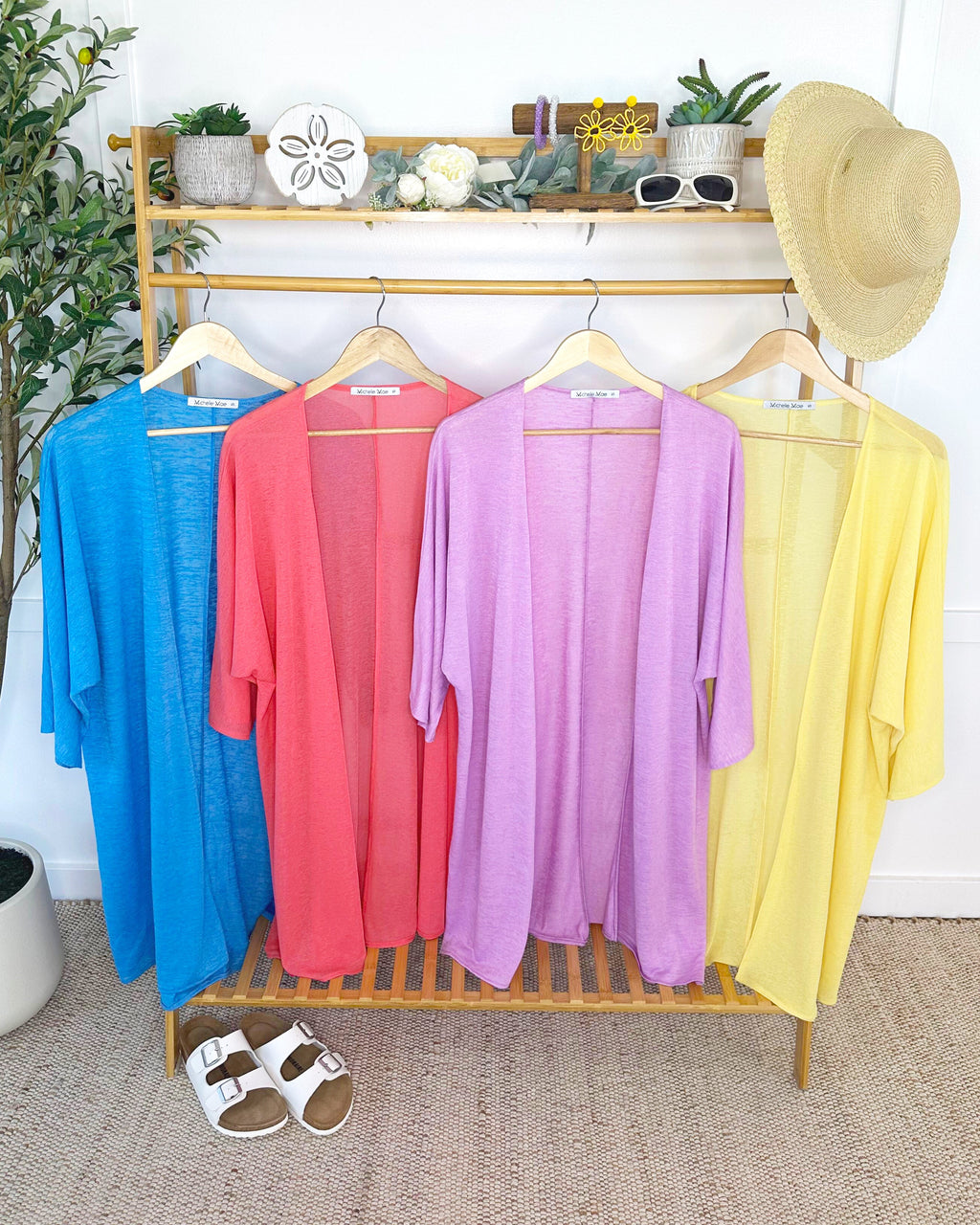 Ellie Cover-Up Kimono - Lemon