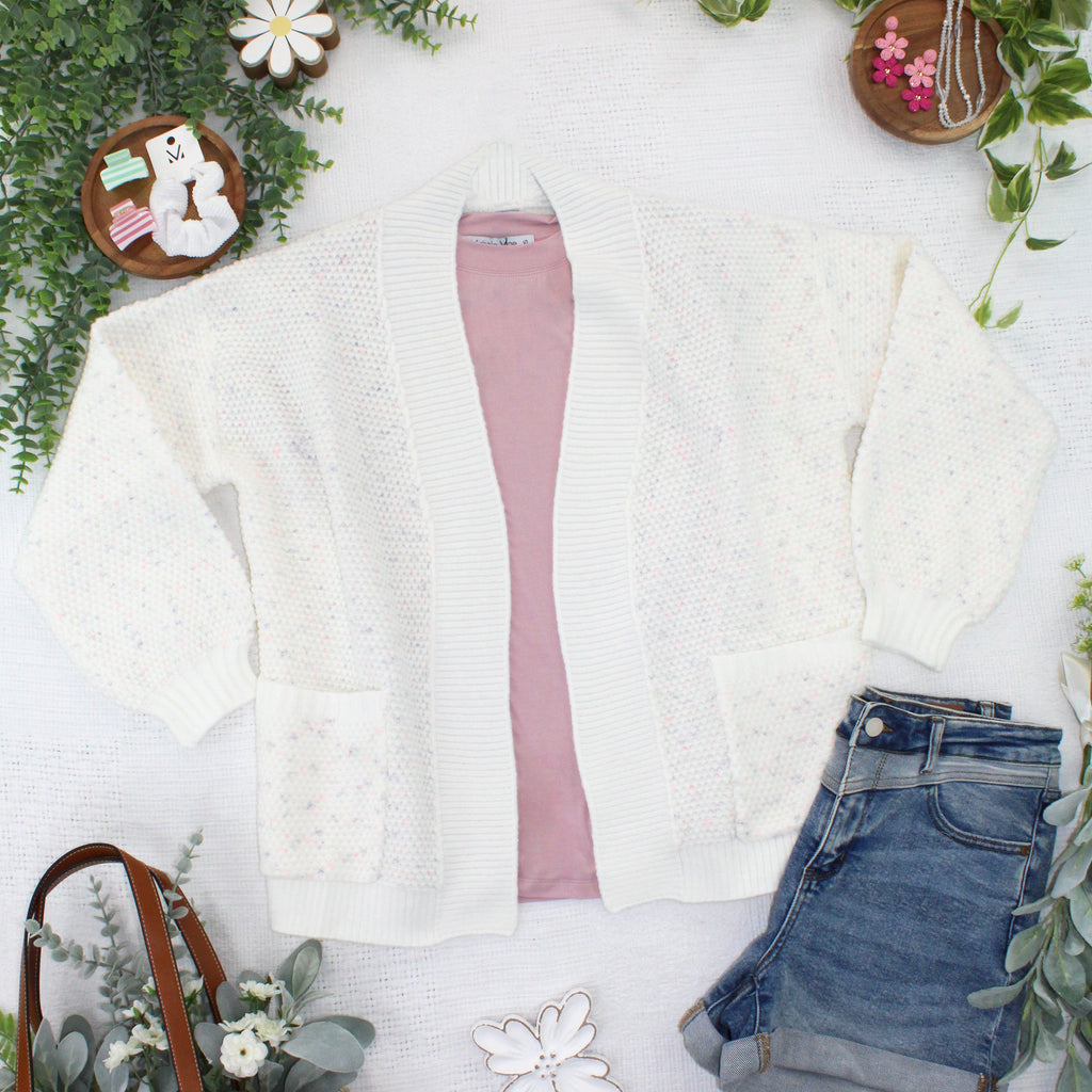 Kinsley Cardigan - Purple, Pink, and Green