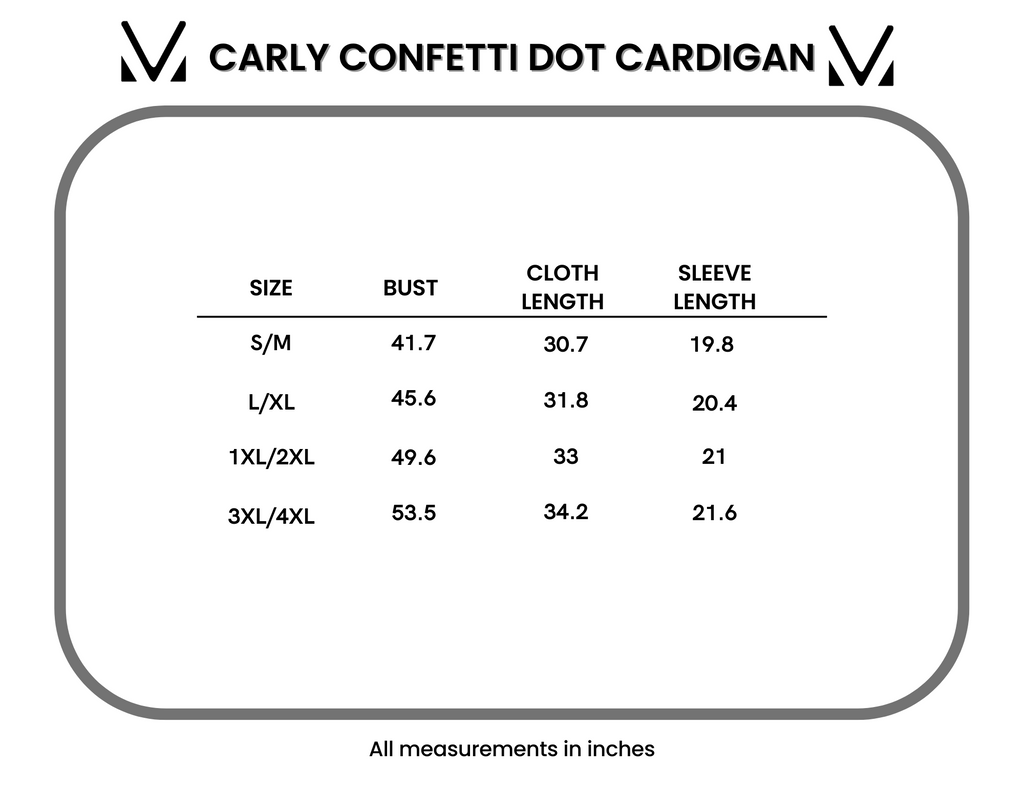 Carly Confetti Dot Cardigan - Aqua Blue
