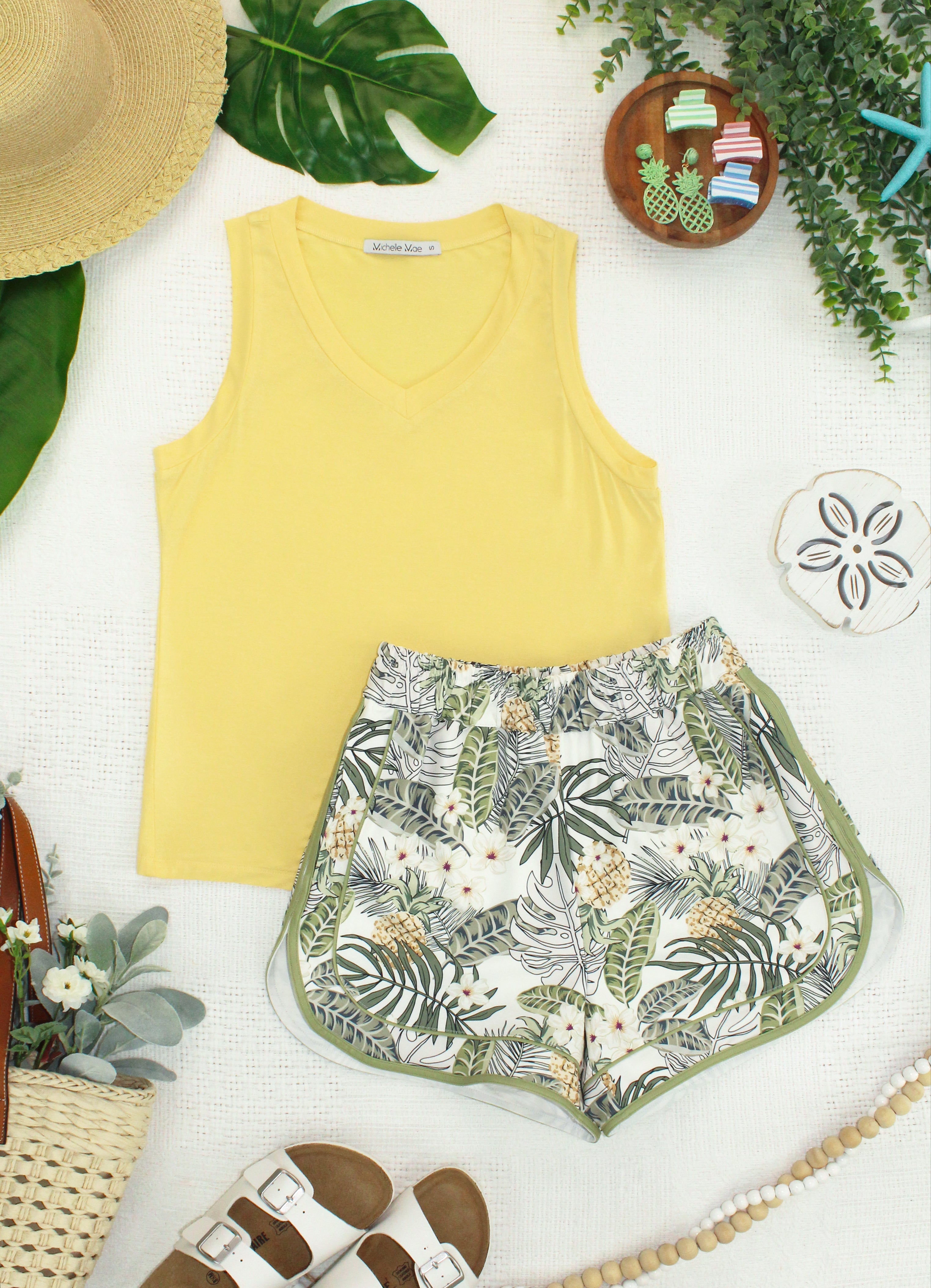 Noelle Tank - Lemon