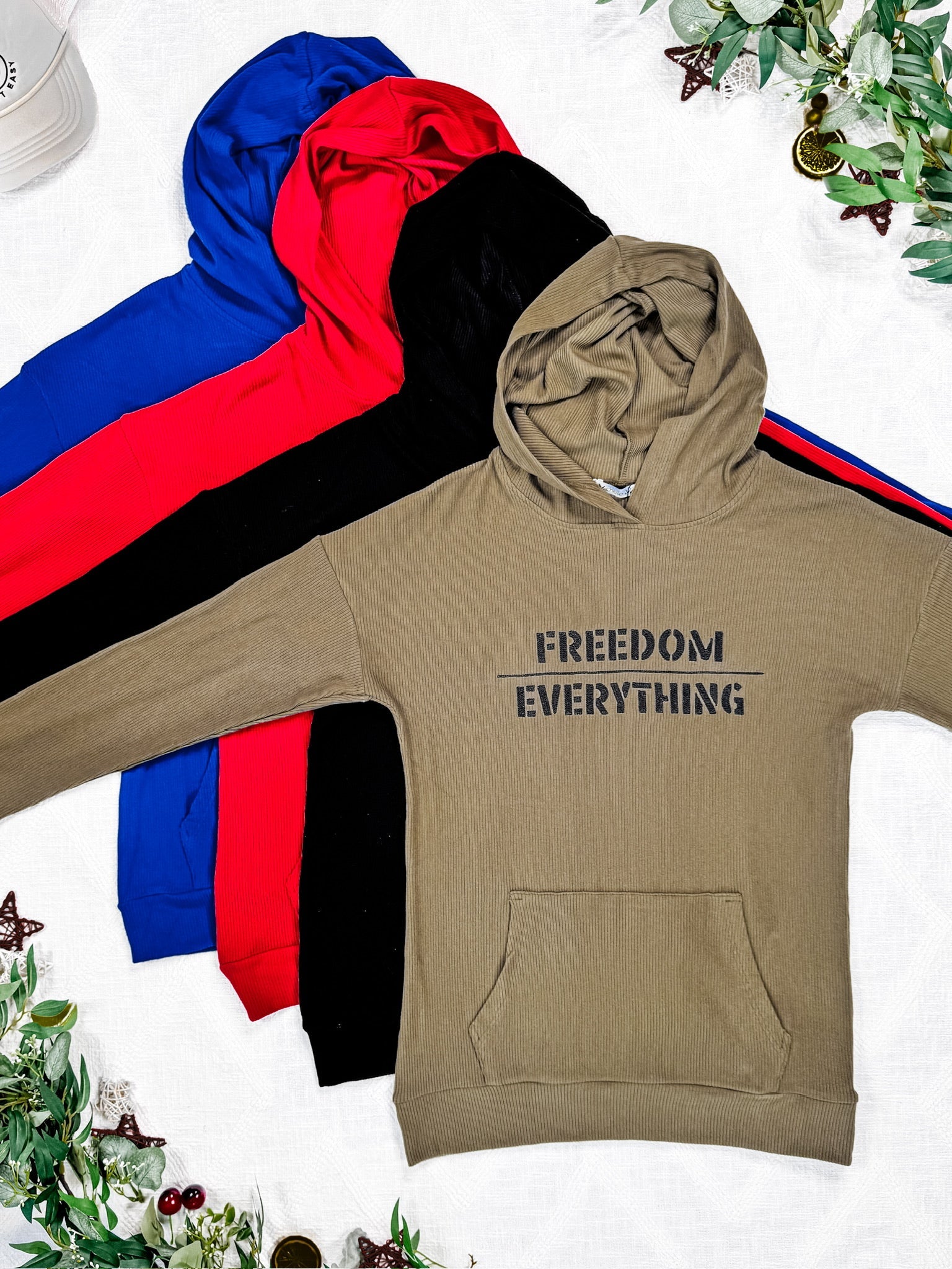 Corrine Embroidered Hoodie - In God We Trust