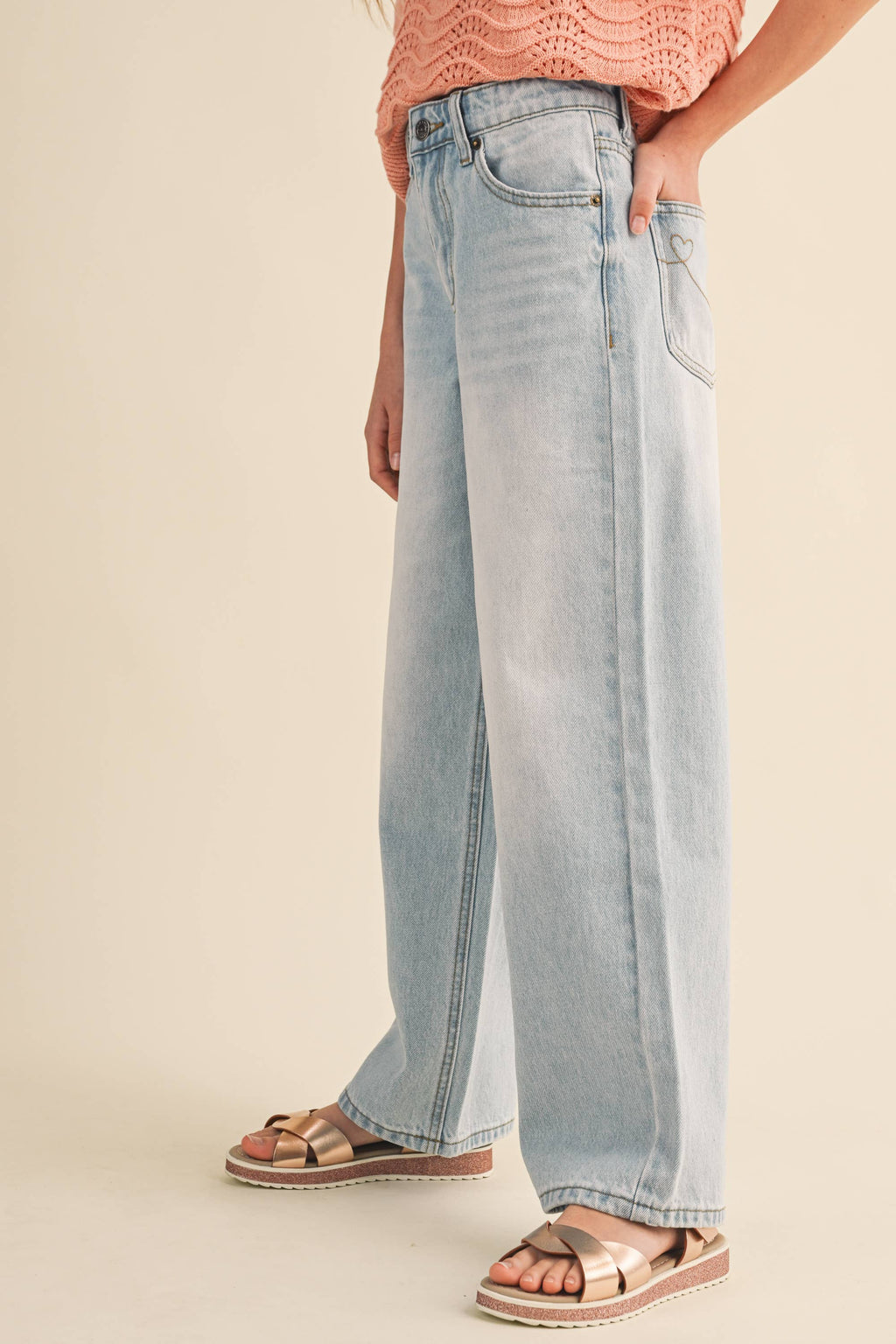 Calli Tween Wide Leg Jeans