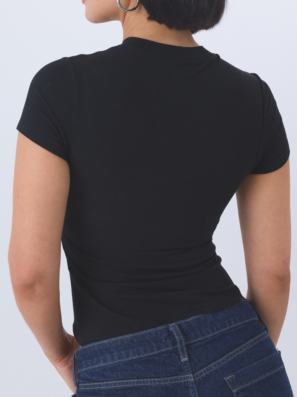 Rya Ribbed Braless T-Shirt