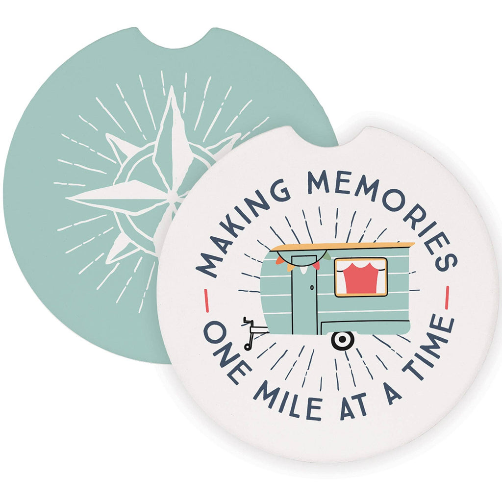 Memories Mile Compass  - Car Coasters