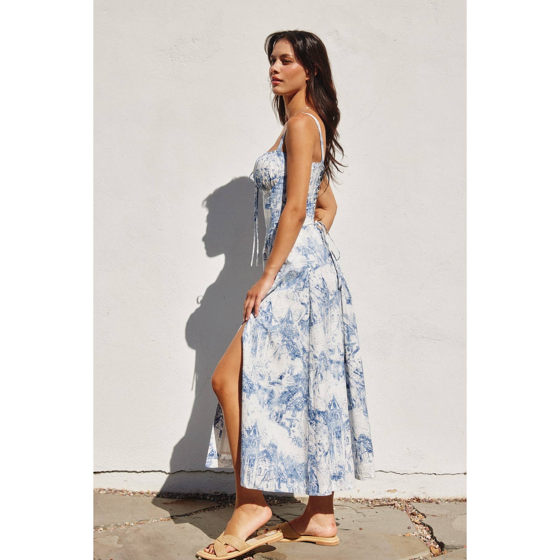 Coastline Corset Sweetheart Dress