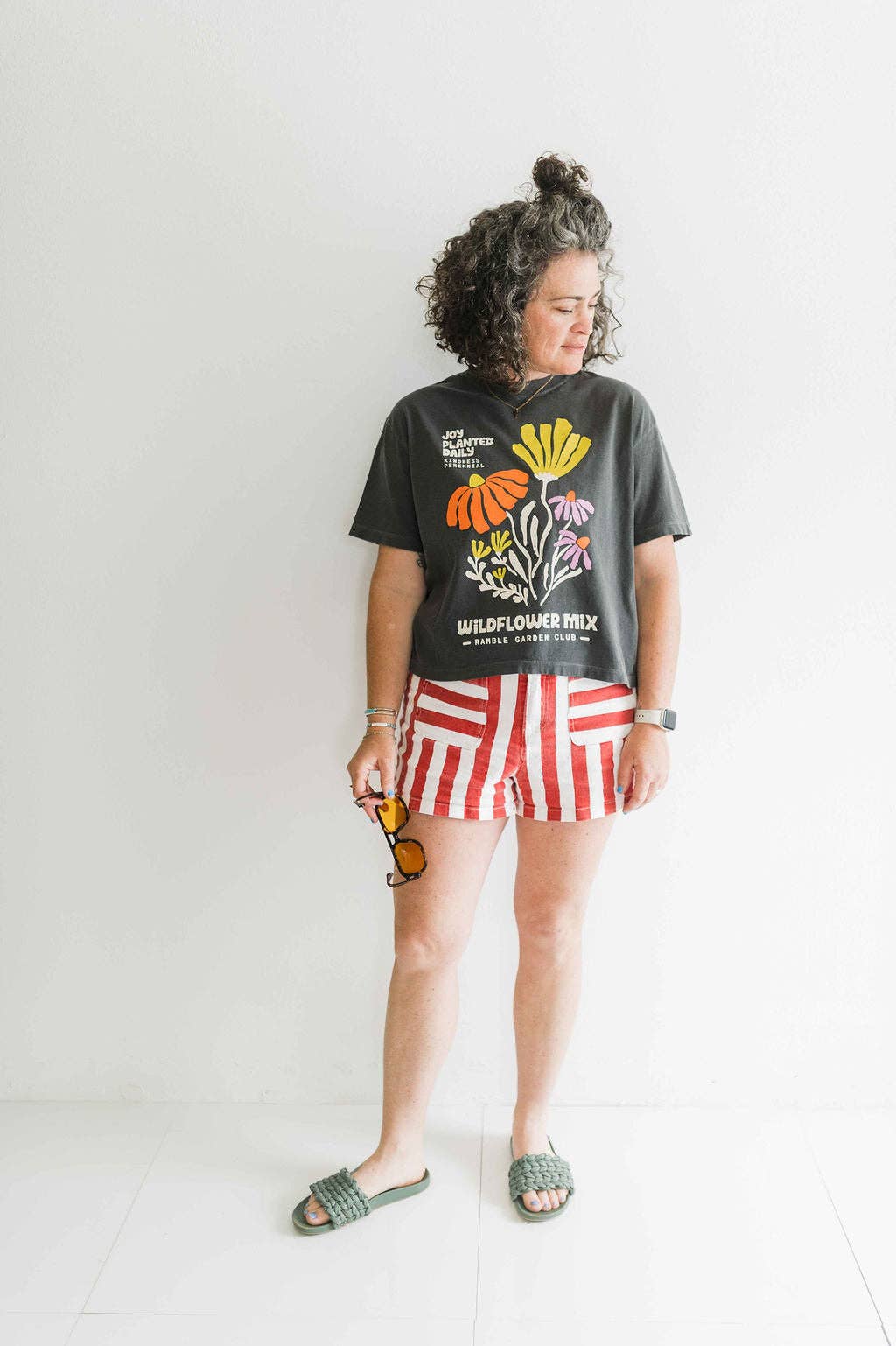 Joy Wildflower Boxy Crop Tee