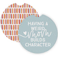 Weird Mom Stripes - Car Coasters