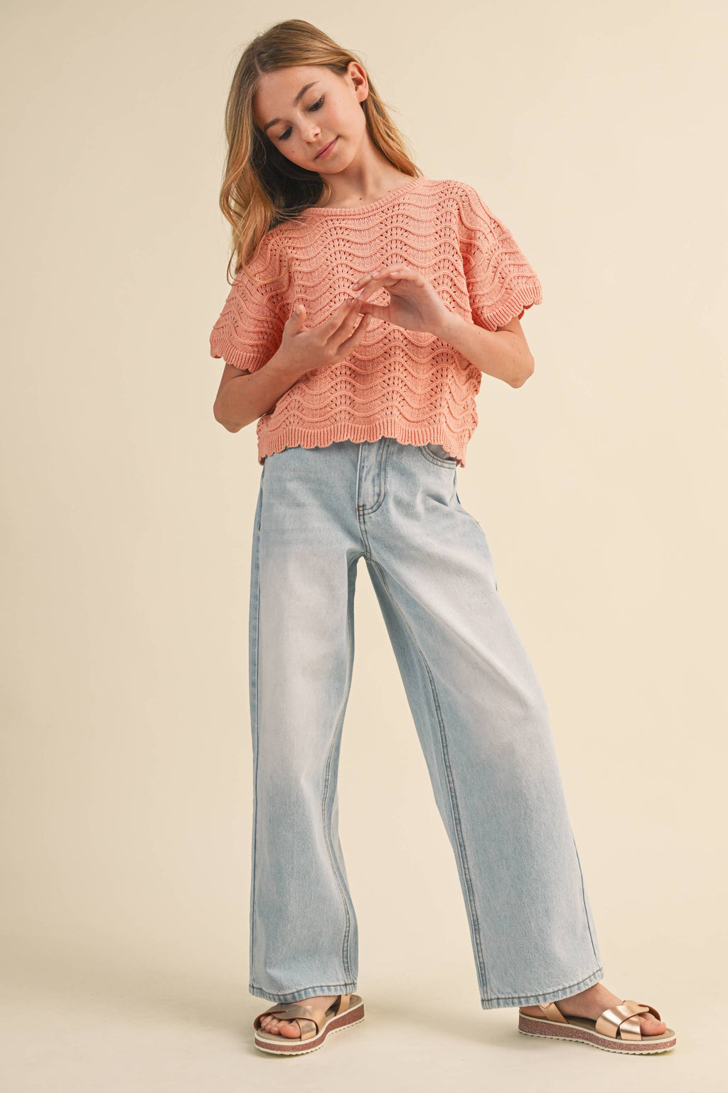Calli Tween Wide Leg Jeans
