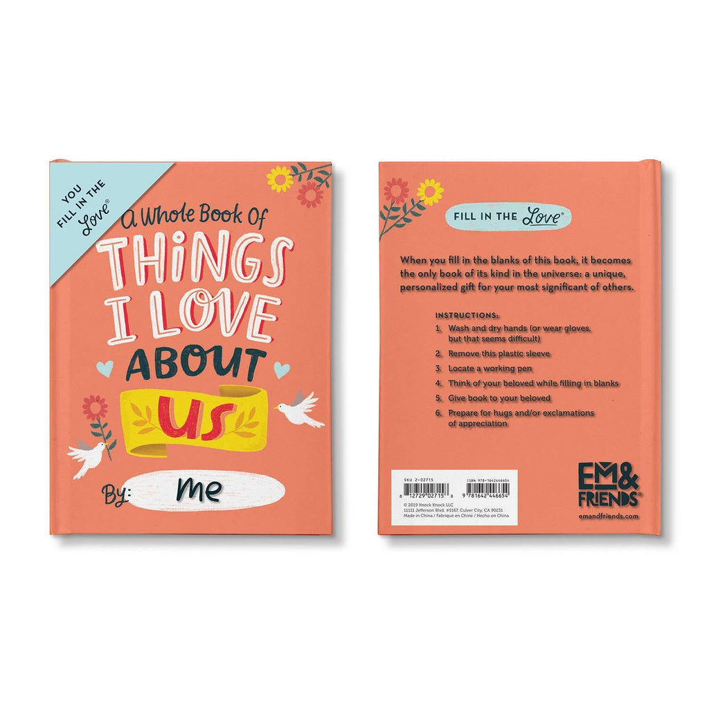 About Us Fill in the Love® Journal