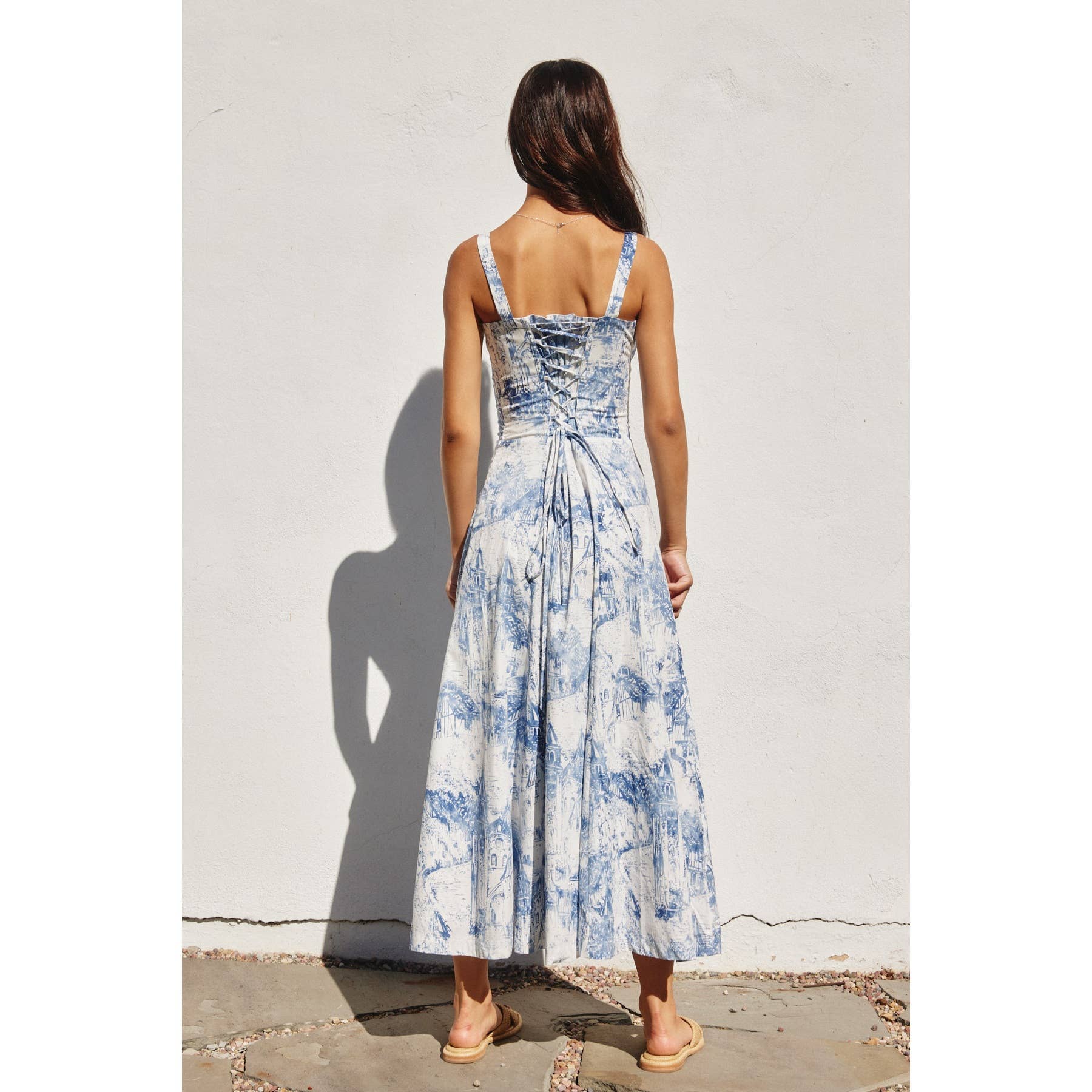Coastline Corset Sweetheart Dress