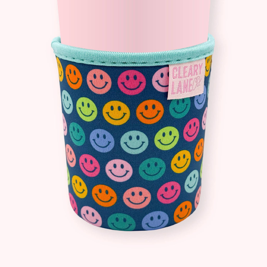 Emerald Rainbow Smiley Face Sleeve