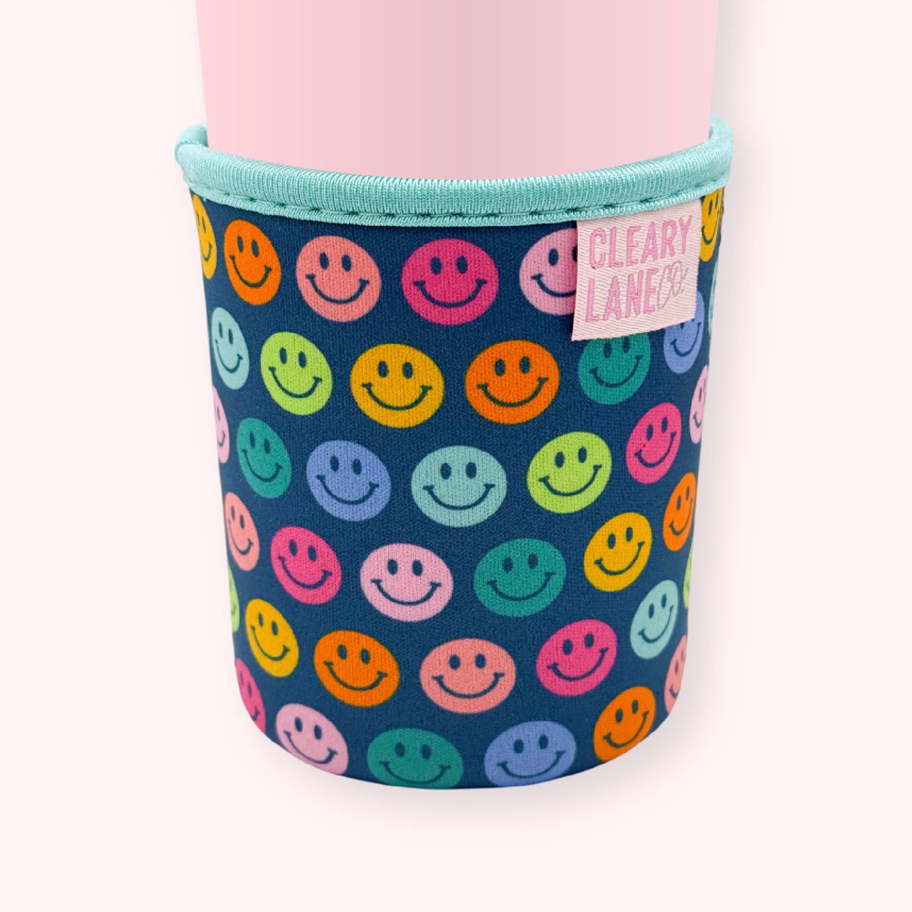 Emerald Rainbow Smiley Face Sleeve