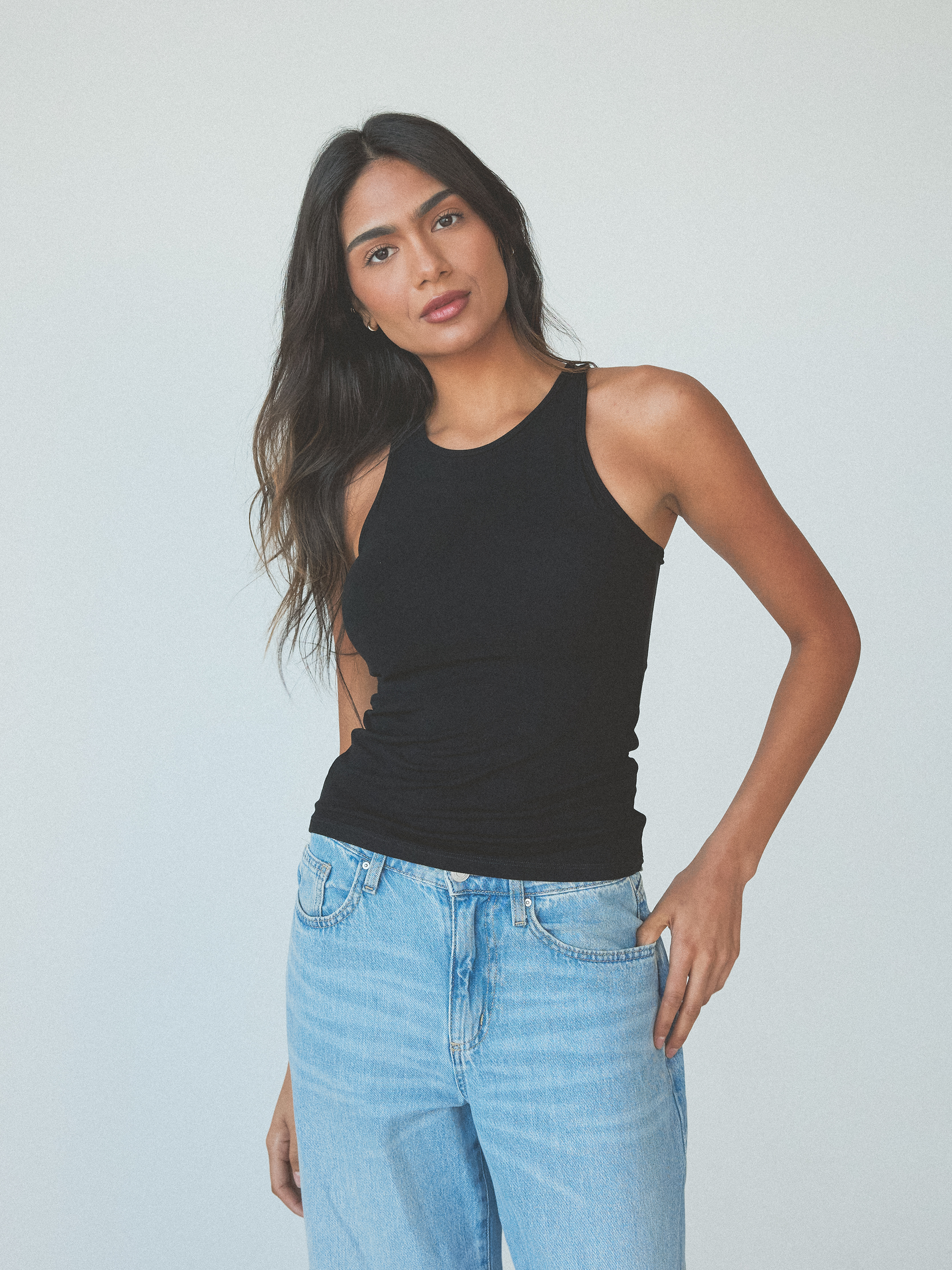 Bella Black High Neck Brami