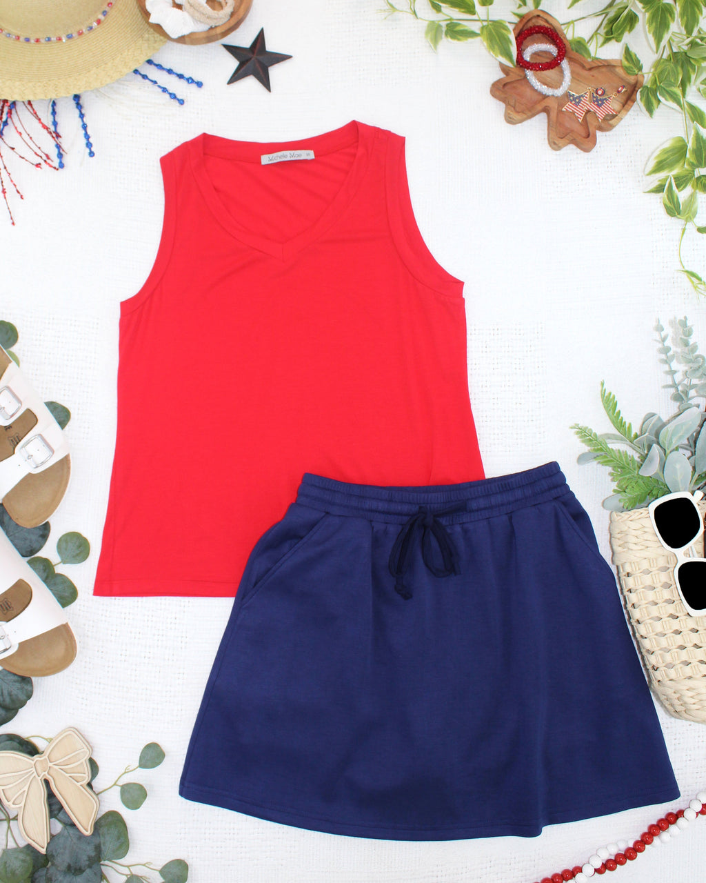 Noelle Tank - Red