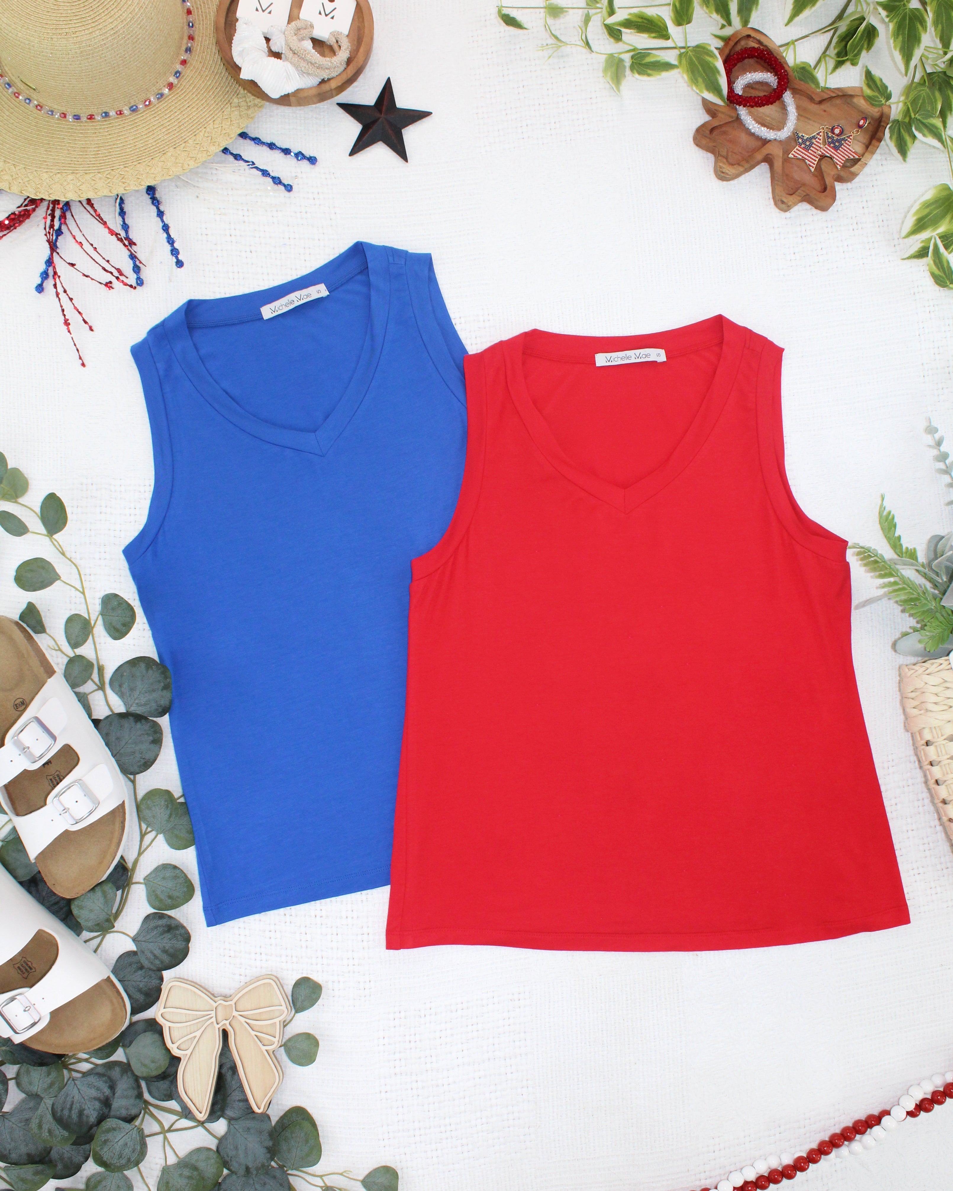 Noelle Tank - Blue