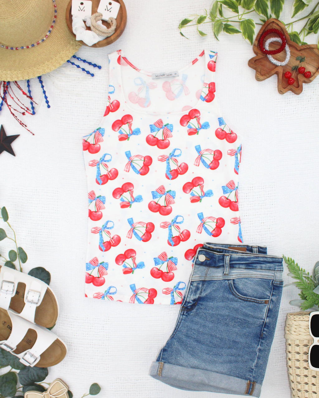 Romy Tank - Patriotic Cherries