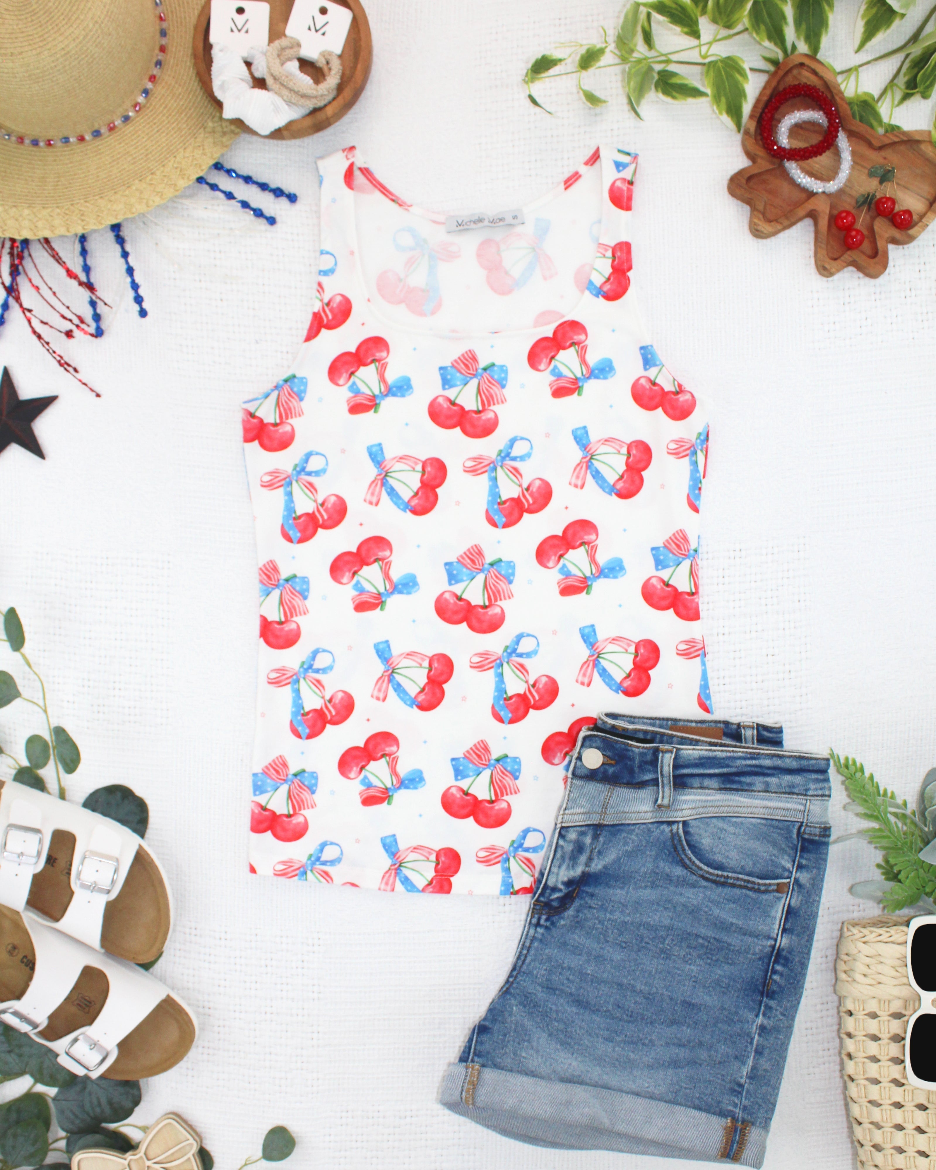 Romy Tank - Patriotic Cherries