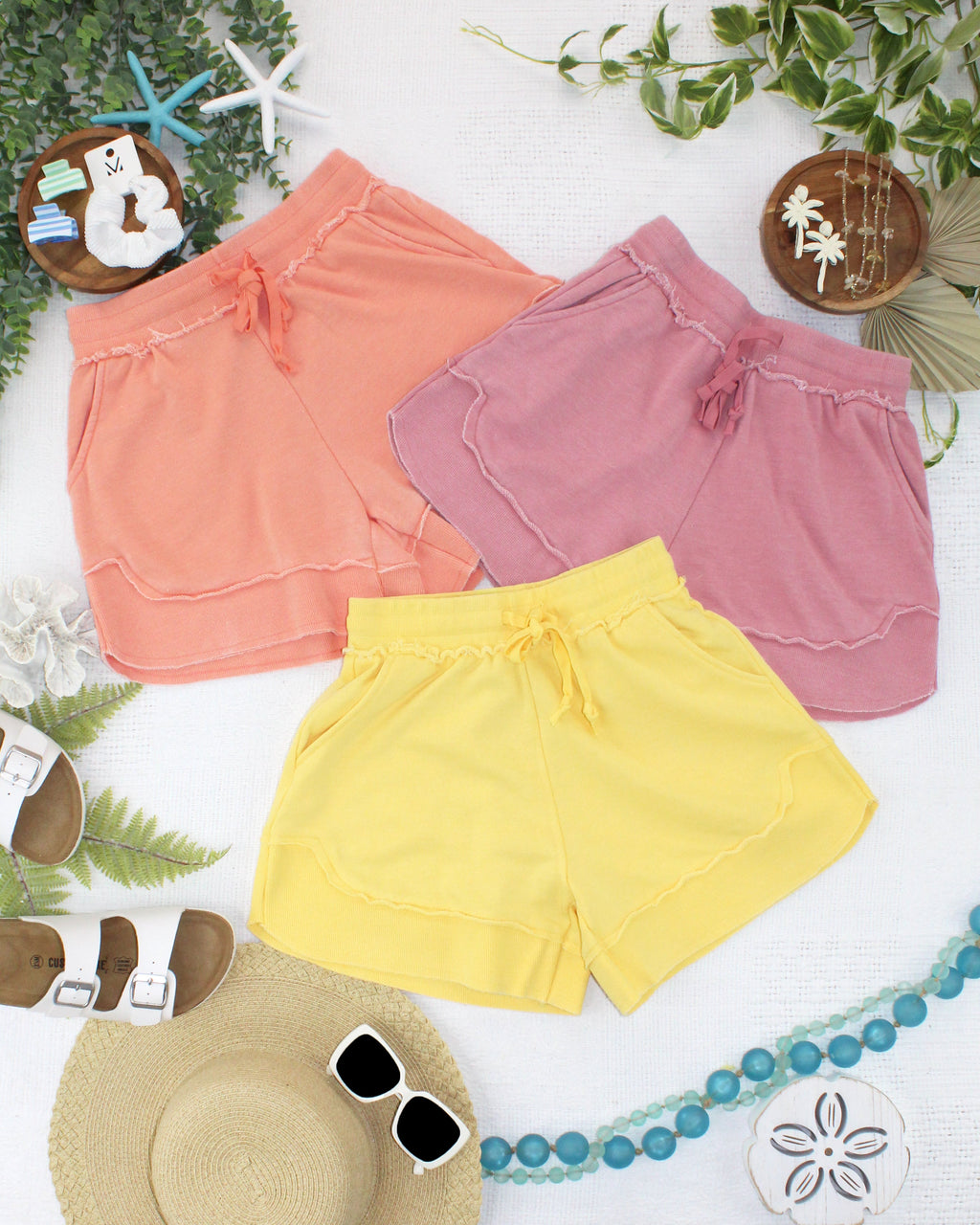 French Terry Stevie Shorts - Lemon